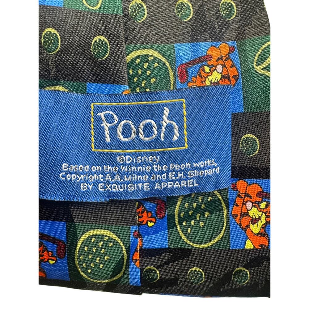 Winnie The Pooh Disney Tigger Tie Playing Golf EUC 4"x 57"‎ Multicolor corp core